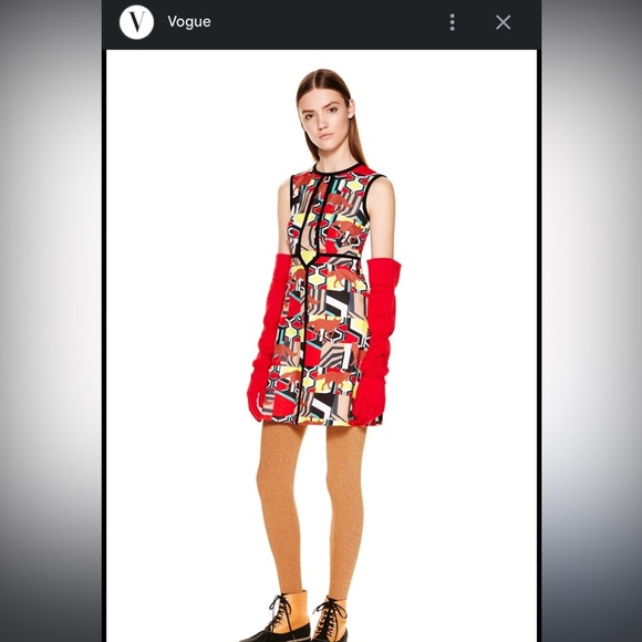 Missoni Pre-Fall 2015 fox print mod dress 6 RARE $650 - Picture 1 of 9